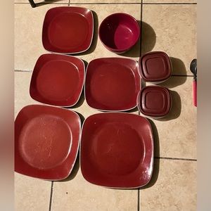 25 Piece Dinnerware Set With 5 Plate 9 In& 6 In And More